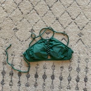 Target Green Halter Bikini Top Swimsuit